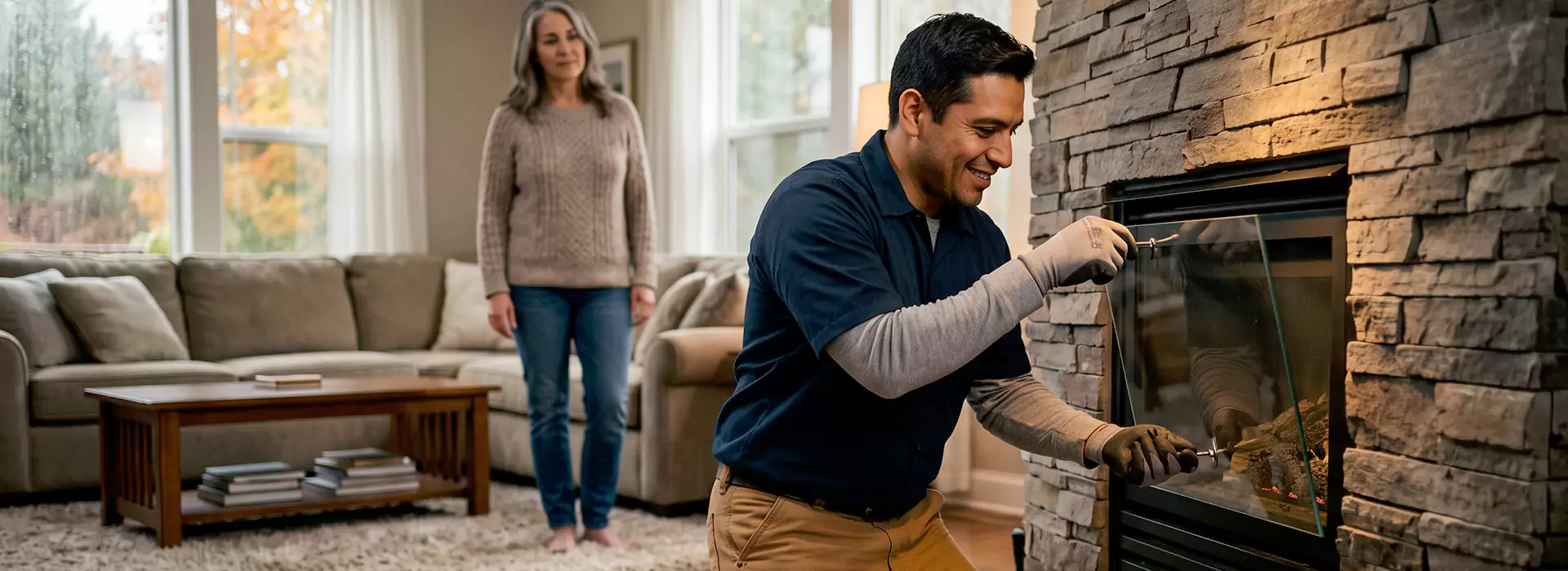Fireplace Glass Replacement in Cedar Park, TX