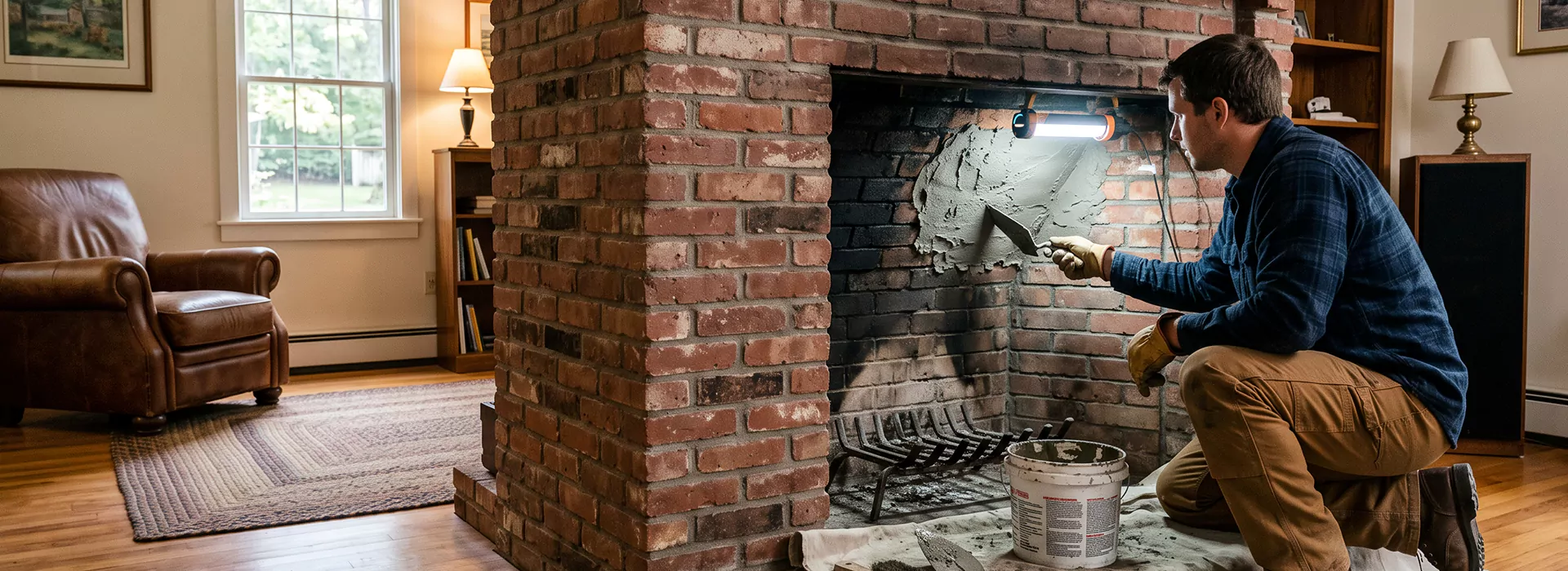 Fireplace Smoke Chamber Repair in Cedar Park