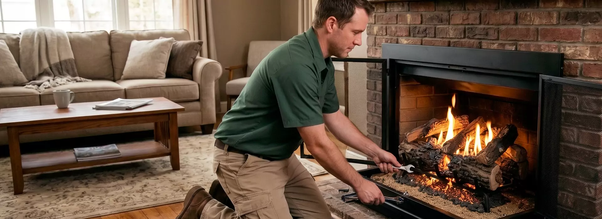 Gas Fireplace Logs in Cedar Park, TX