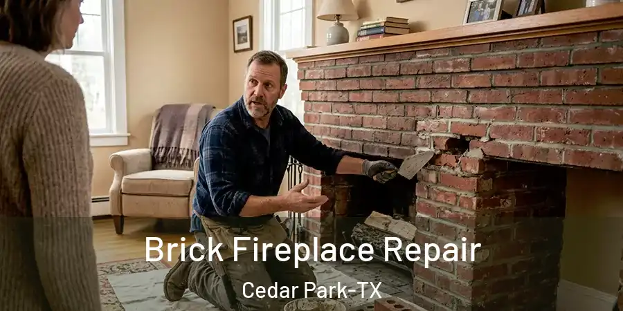 Brick Fireplace Repair Cedar Park-TX