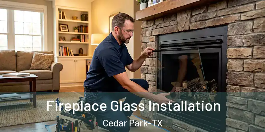  Fireplace Glass Installation Cedar Park-TX