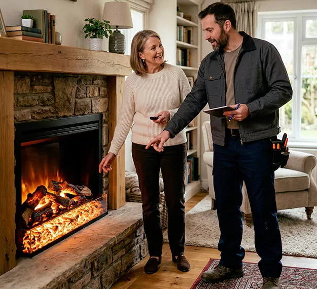 Why Cedar Park Homeowners Choose Our Electric Fireplace Embers Team?