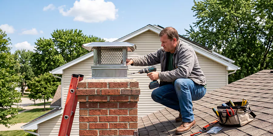 Chimney Top Cover Installation Cedar Park