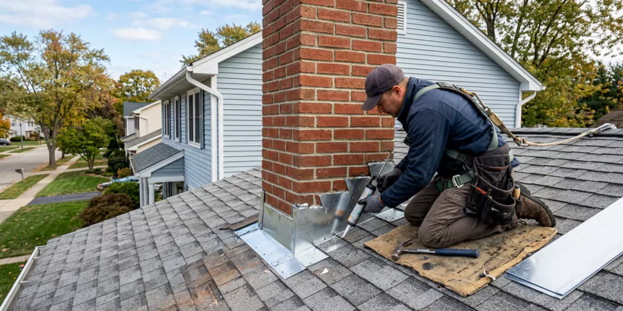 Roof and Chimney Flashing Leak Repair Cedar Park