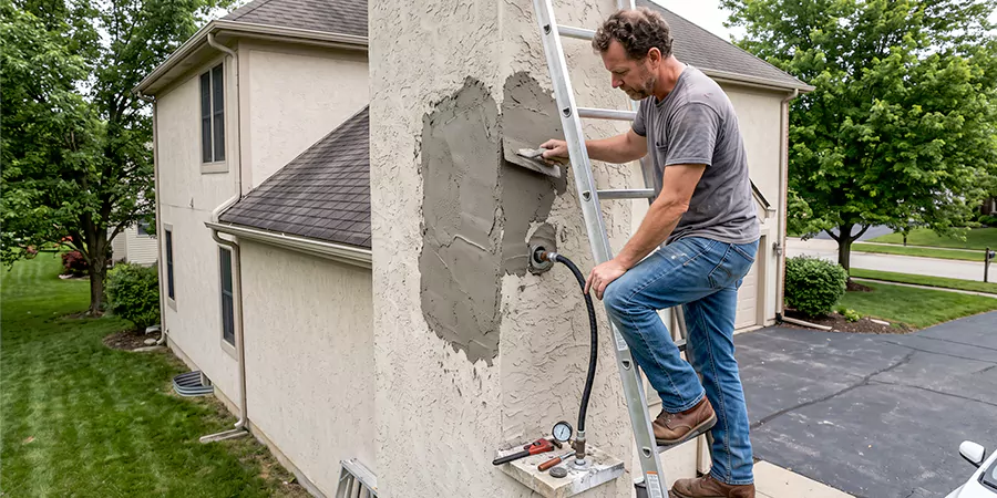 Gas and Stucco Chimney Repair Cedar Park
